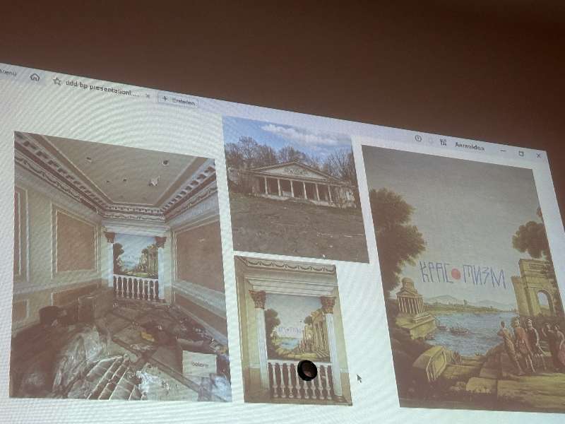 image of a beamer presentation